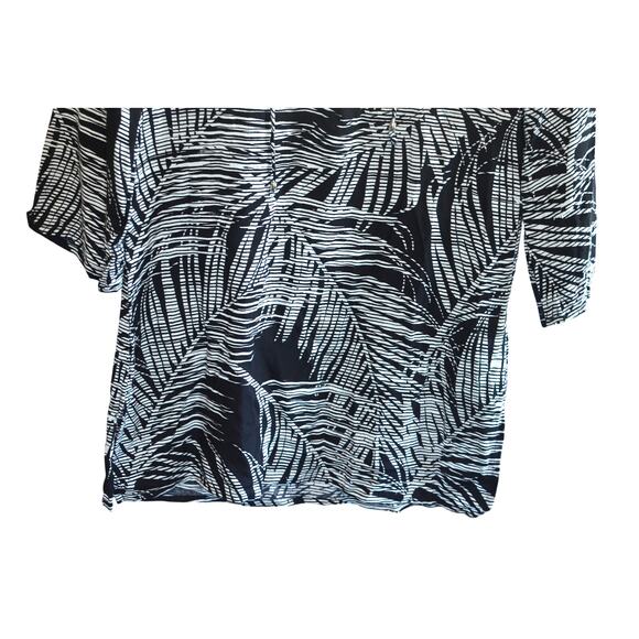 J Valdi Mallorca Tunic Swim Cover Up In Black White - Picture 3 of 4